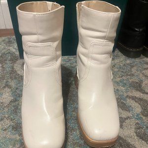 Like New!  BP (Nordstrom) white boots - Keyla size 8.5